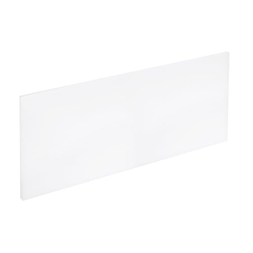 Image of MECCANIXITY HDPE Plastic Sheet 1 /4 inch Thick, 10 inch x 24 inch High Density Polyethylene Plastic Blocks, HDPE Cutting Board for DIY, Home Floor Improvement, White