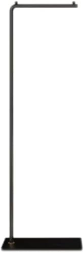 Hrzisdaハンガーラック ポールハンガー 衣類収納 ハンガー コートハンガー 金属製 幅ぽーるはんがー コート掛け かばんかけ スタンドハンガー 落ちにくい 倒れにくい土台 おしゃれ 玄関 ベッドルームブ (170cm,黒ブラケット+黒ベース)