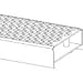 Infinity Drains MA 6560 SB - 60" MA 65 Grate 1" high in Satin Bronze