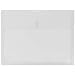 JAM Paper Plastic Envelopes with VELCRO Brand Closure - 1" Expansion - Letter Booklet - 9 3/4" x 11.5" - Clear - 12/pack