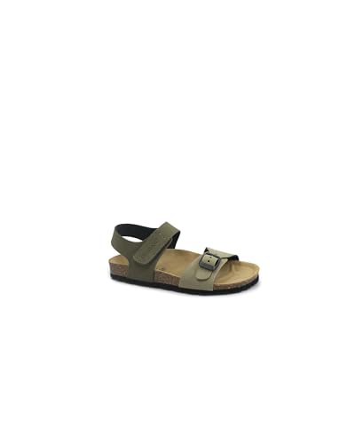 Sandale enfant Grunland Luce SB2408 vert olive sauge style Birk à boucle