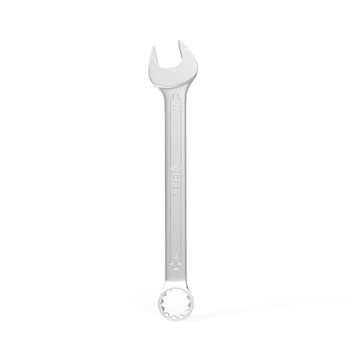 Image of Groz Combination Spanner 21 mm, Length 245mm | DIN 3113 Standards | Chrome Vanadium, Matt Satin Chrome Combination Wrench Tool | CSP /DIN /21G