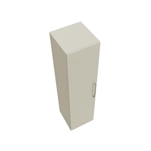 CASPIAN Engineered Wood 1 Door Wardrobe (White) | Pre-Assembled Furniture | Cupboard/Almirah for Bedroom Clothes Storage Organizer with 6 Shelves & Door Key Lock