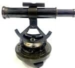 Nautical Solid Brass Alidade Compass Antique Black Theodolite Telescope Traditional Design Desktop