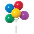 CakeSupplyShop Primary Colors Balloon Cluster DecoPic Cake and Cupcake Picks 3 Count