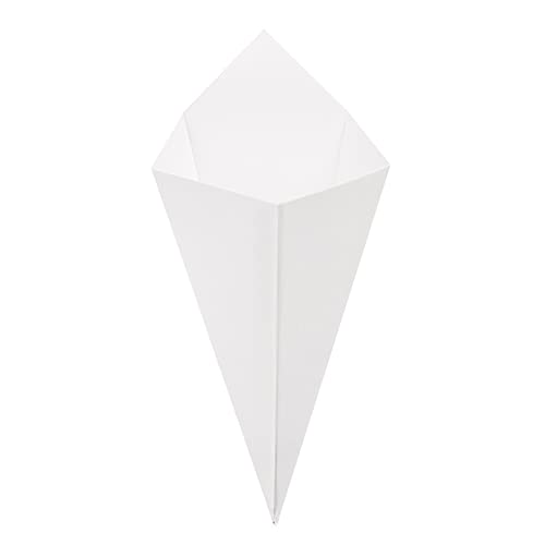 García de Pou - 200 unidades - Cucuruchos Fritas 'Thepack' 100 G 230 G/M2 12,8X21,7 Cm Blanco Cartón Ondulado Nano-Micro