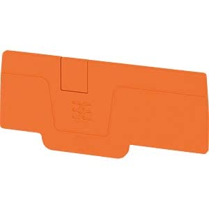 Plaque de terminaison orange Weidmüller 2051890000 pour éviter les courts-circuits