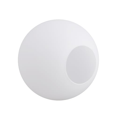 Image of 5.9 inch White Glass Globe Shade, 2.64 inch Opening Replacement Lampshade | Lighting Fixture Glass Accessories for Pendant Lights, Wall Lights, and Ceiling Lights