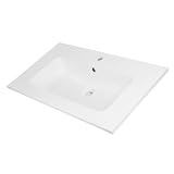 Lavabo ad Incasso in Mineral Marmo 81x46 cm per Mobile Bagno