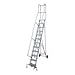 Cotterman 6515R1840A3E20B4BC1P3 - Rolling Ladder Steel 192In. H. Gray