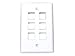 StarTech.com 6 Outlet RJ45 Universal Wall Plate - White (PLATE6WH)