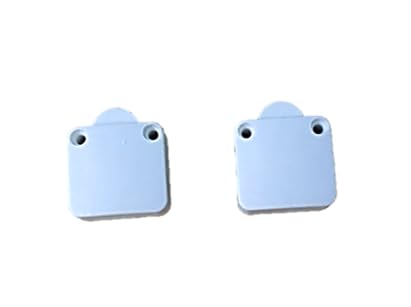 OTS LIGHTS White Push Button Wood Mech Wardrobe ON/Off Cabinet Door Light Control Switch Cabinet Door Switch (Pack of 2)