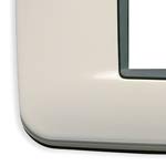  VIMAR - 1 PLACCA EIKON ROUND 4 MODULI IN METALLO COLORE GRIGIO AIRONE 20684.03