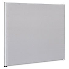 Lorell Panel System Partition Fabric Panel - 72.5" Width x 60" Height - Steel Frame - Gray - 1 Each