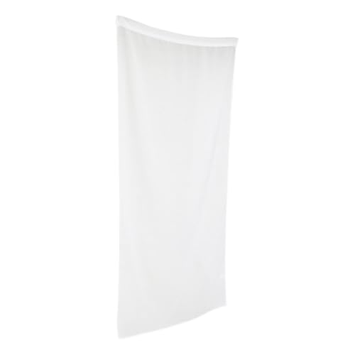 Kichvoe Cortina Translúcida Semitransparente de Color Blanco 100x200 Cm Bolsillo para Varilla, Filtrado de Luz Natural para Sala, Dormitorio y Cocina, Decoración Funcional para Ventana