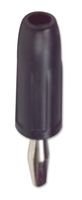 TENMA SPC15427 BANANA PLUG, SOLDERLESS, BLACK (10 pieces)