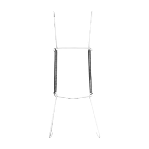 Invisible Plate Hangers for Wall | Decorative Dish Display Holders Hanging Wires Spring Hook Holder Fit to Hang on Wall (White Plate Hanger, 19-25 cm (7.5 - 10 Inch)) Cover