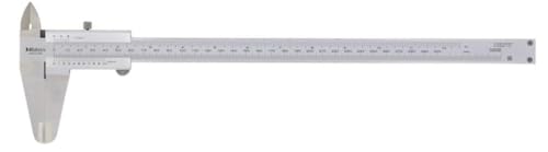 Mitutoyo 530-114 Vernier Caliper, Stainless Steel, Inch/Metric, 0-8' Range, +/-0.002' Accuracy, 0.0078' Resolution