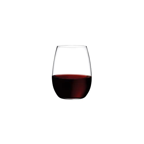 Nude Pure Set Of 4, Bordeaux Wine Stemless Glasses 20.75 Oz, |Smooth Rim|, Clear Glass Wine Tumbler, Ideal For Cocktails & Perfect For Homes & Bars #TOP2