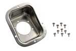 enjoliveur inox pour camion Enjoliveur de goulotte essence INOX JEEP CJ CJ5 CJ7 & WRANGLER YJ de 1977 à 1996