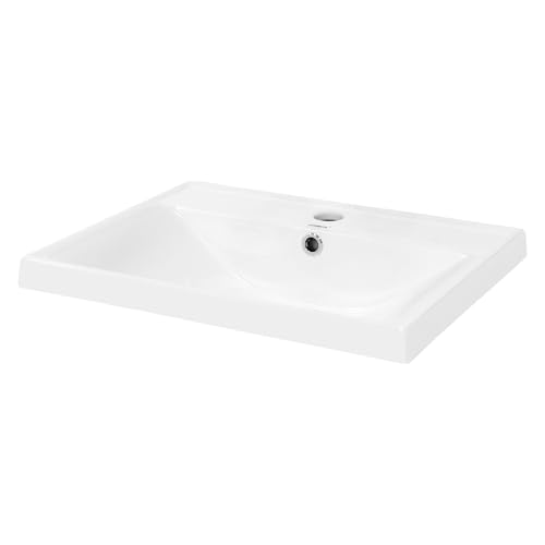 FACILE DA INSTALLARE - Usa questo modello come lavabo da appoggio su un tavolo o in un mobile come lavabo da incasso. La piletta con attacco standard ti permette di combinare il tuo lavabo con il rubinetto e la piletta di tua scelta, dandogli il tuo stile personale.
