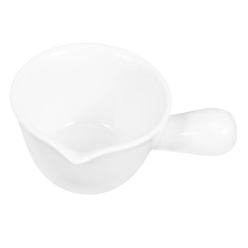 Cabilock Small Ceramic Dipping Bowl Handle for Seasoning Sauces and Condiments for Home Restaurant Outdoor Use Capacity