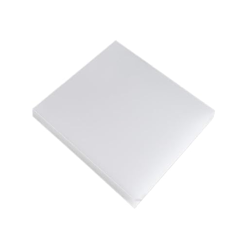 Lámina Nylon PA6 Blanco 100x200mm y 12mm de grosor en tabla plana de plástico resistente