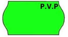 BALSAT Etiquetas 26x16 Marcaprecio UNIVERSAL para etiquetadora.Compatibles OPEN,METO,JOLLY,BLITZ,SWING   Paquete de 6 ud. (Verde PVP)