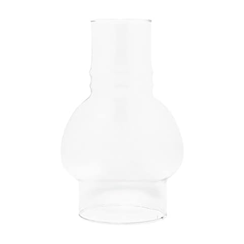 KOLIT Oil Lamps for Indoors Vintage No Electricity Required Clear Glass Kerosene Lanterns Emergency Light for Power Failure Includes 1 Roll of Cotton Wick (Color : Chimney) Cover
