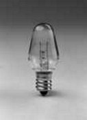 Sylvania 7 Watt Night Light Bulb C7 Shape with White Finish Candelabra Base 120V - 7C7/W 120V model number 13544-SYL