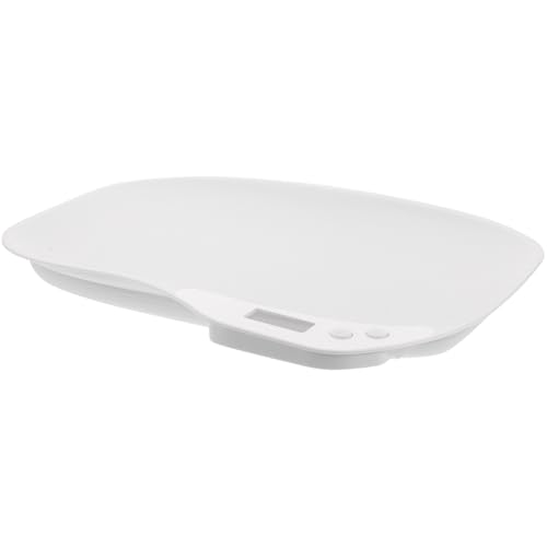 Beaupretty Báscula Digital para Mascotas Pequeña Báscula Electrónica Multifuncional para Cachorros y Gatos Portátil Pantalla LED Adecuado para Medir Alimentos y Medicinas