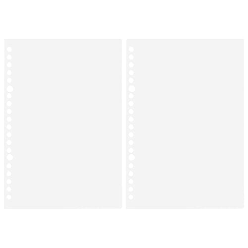 2 hojas/B5 carpeta de páginas de polipropileno de color caramelo, hojas sueltas, 26 20 agujeros, separador, accesorios, PP