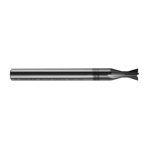 Image of 1 /4 inch Carbide Square Nose End Mills, 4 Flute Solid End Mill Bits, Dovetail Cutter, AlTiN Coated Milling Cutters for DIYers and Professionals, 74 Degree