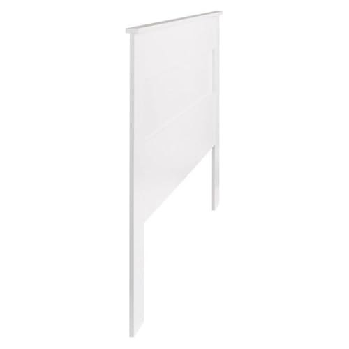 Image of Prepac Stylish Flat Wood Panel Headboard for King Size Beds, Simplistic Wooden King Headboard 2.25 inch D x 81 inch W x 48 inch H, White, WHFK-1301-1