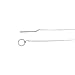 Geerier 1PC Women Pendant Bar Necklace Simple Y-Type Chain Ring Necklace Silver