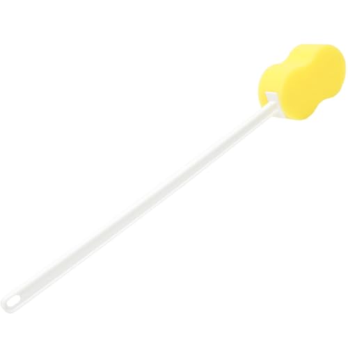 Cepillo de ducha para piel sensible con mango largo ergonómico