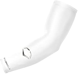 EvoShield Youth Solid Compression Arm Sleeve - Team White,One Size Fits Most