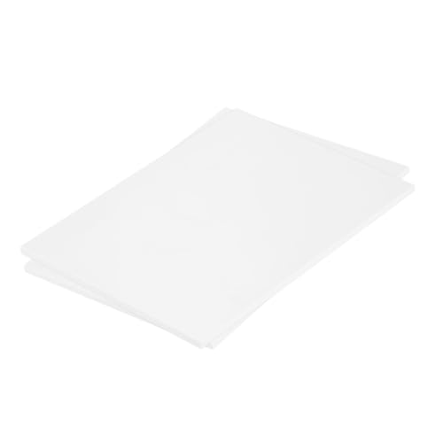 MECCANIXITY ABS Plastic Sheet 8 Inch x 6 Inch x 0.2 Inch ABS Styrene Sheets for Building Model DIY Crafts Panel White 2 Pcs