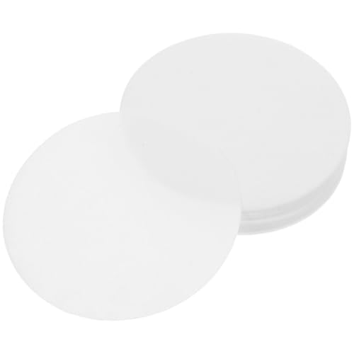 LOPUNER Filtros de Café de Papel Redondos para Espresso, 100 Unidades, 58 Mm, Color Claro, Papel de Filtro Fino para Cafetera Espresso, Accesorios para Extracción Limpia Salpicaduras, Uso
