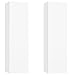 Produktbild vidaXL 2X TV Schrank Hängeschrank Wohnwand Anbauwand Fernsehwand TV-Wand Wandschrank Wohnzimmer Weiß 30,5x30x110cm Holzwerkstoff
