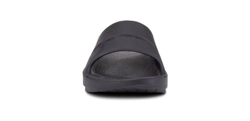 image for OOFOS OOahh Slide, Matte Black - Men’s Size 5, Women’s 7 Lightweig
