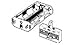 TAMIYA Battery Box with Switch TAM70151 Mini Racer & Accys