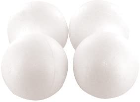 Boules en polystyrène 7 cm Lot de 4 pièces Cover