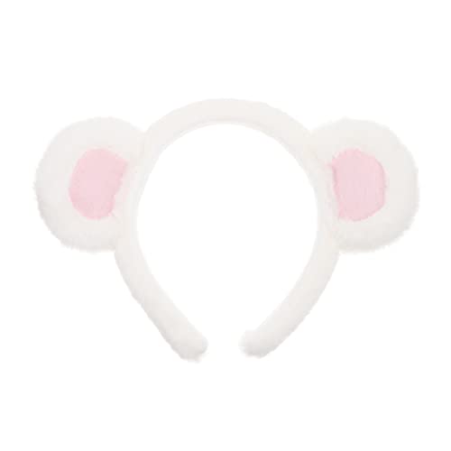 CALLARON Tiara De Orelha De Urso Tiara De Pelúcia Para Cuidados O Rosto Headwear Feminino