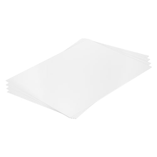 MECCANIXITY ABS Plastic Sheet 16 Inch x 12 Inch x 0.02 Inch ABS Styrene Sheets for Building Model DIY Crafts Panel White 4 Pcs