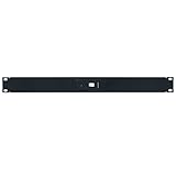 Lowell RPSB-R Switch in Rackmount Panel, Maintained Closure; Rear Connection Termination Strips; Rocker Switch; 1-LED Status Indicators (On); for Applications That Only Use One Switch