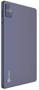 వెనుకకు view వోర్టెక్స్ T10M ప్రో+ టాబ్లెట్ యొక్క, కెమెరా మాడ్యూల్ మరియు వోర్టెక్స్ లోగోను చూపుతుంది.