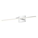 JONATHAN Y JYL7163E Santino 28' Modern Minimalist Swivel Integrated Dimmable LED Rechargeable Picture Light with Touch Sensor for Bedroom, Living Room, Kitchen, Office, Chrome