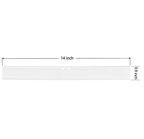 Image of 2PCS Replacement Silicon Rubber Squeegee Blade, 14 Inch (White)