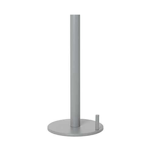 blomus Küchenrollenhalter -Colo- | Farbe Sharkskin | Stahl pulverbeschichtet | rutschfest & standfest | Höhe: 32 cm | Elegantes Design | für Küche & Haushalt